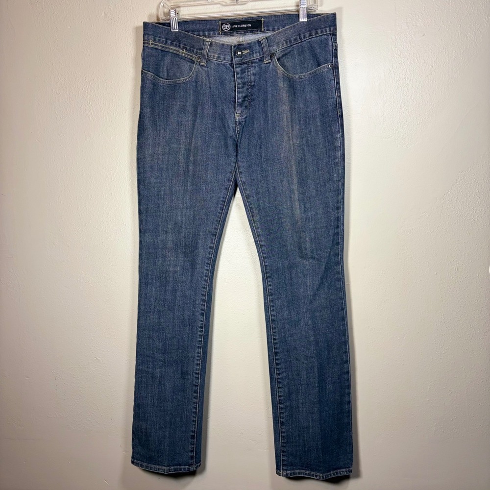 Erik Ellington Krew Jeans Men 34 Blue Medium Wash Straight Leg Denim Skate Pants